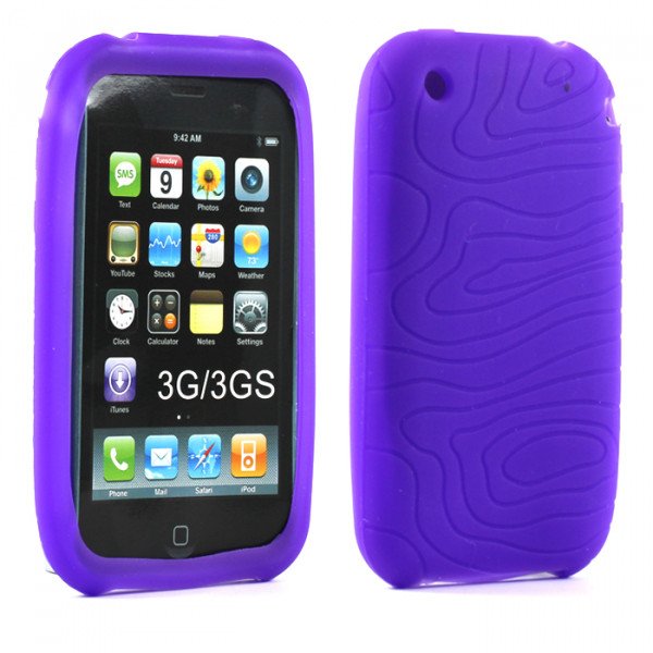 Wholesale iPhone 3GS Silicone Case (Purple)